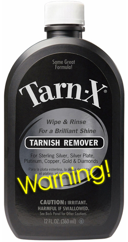 Tarn-X TARNISH REMOVER for SILVER STERLING SILVER PLATINUM COPPER GOLD DIAMONDS 